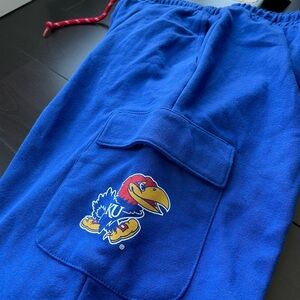 NEW Kansas Jayhawks College Basketball Sweatpants Bottoms NCAA